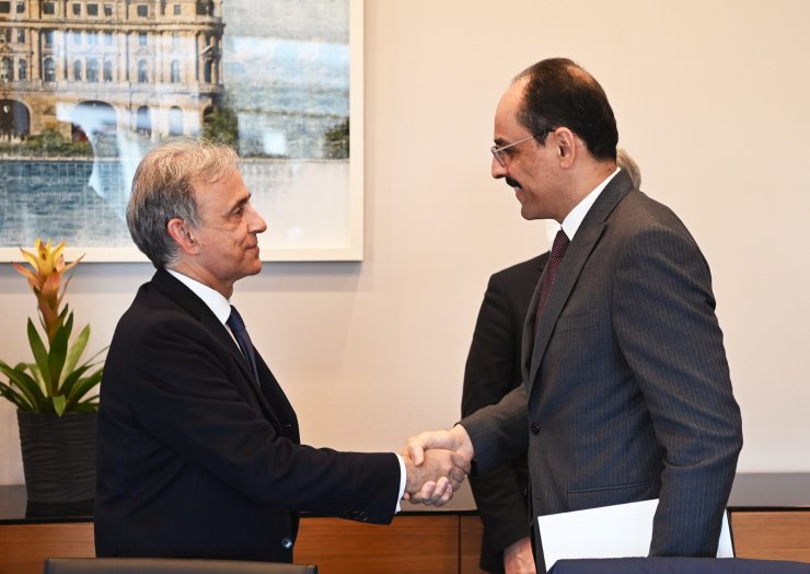 Sözcü Kalın, İtalya Dışişleri Genel Sekreteri Sequi ile bir araya geldi