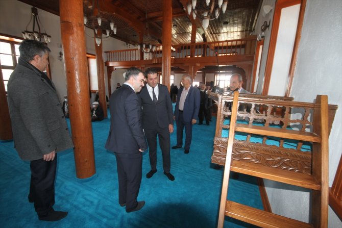 Hüyük'te restorasyonu tamamlanan tarihi cami ibadete açıldı