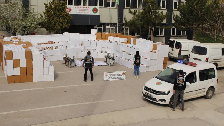 Kaçak 10 milyon 500 bin makaron ele geçirildi