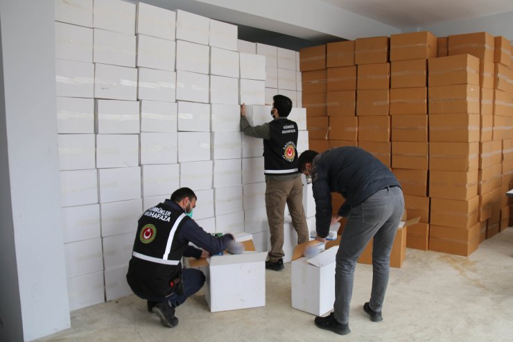 Kaçak 10 milyon 500 bin makaron ele geçirildi