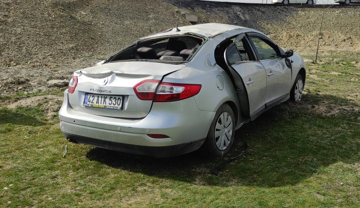 Konya'da otomobiller çarpıştı: Yaralılar var