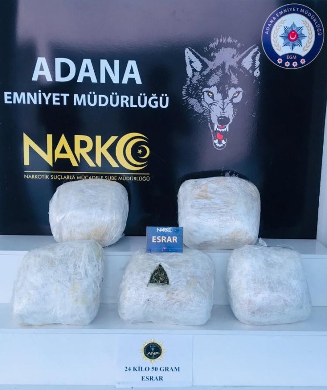 24 kilo esrar ele geçirildi
