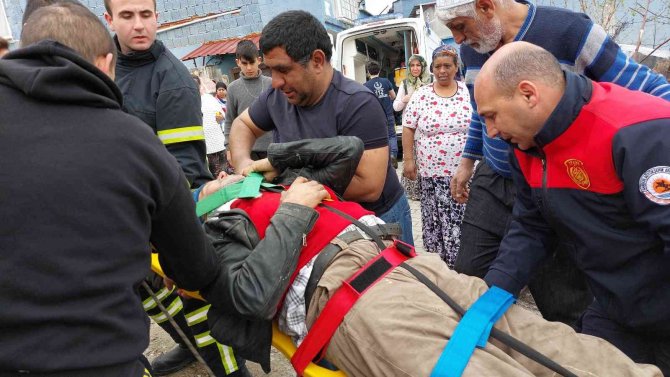 Çöp toplarken uçuruma yuvarlandı