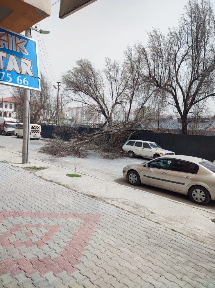 Konya'da kum fırtınası etkili oldu