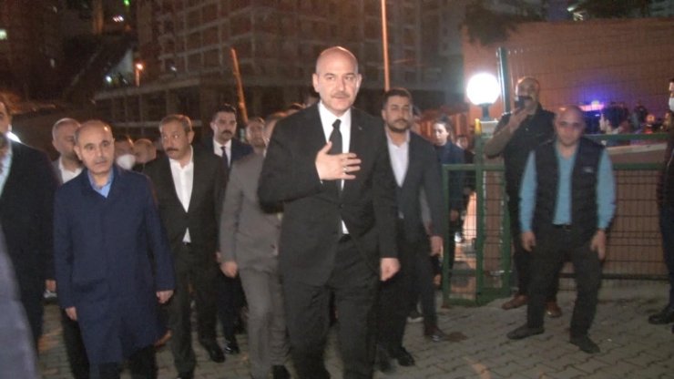 Bakan Soylu'dan, şehit Teğmen Kanlıkuyu'nun babasına taziye ziyareti