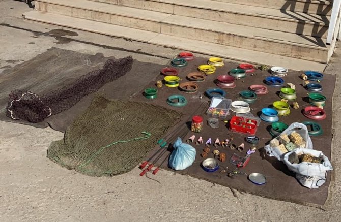 Kaçak balık avlayan 4 kişiye 6 bin TL ceza