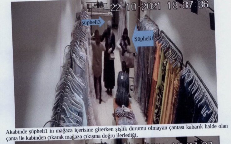 Soyunma kabininde hırsızlık yaptı