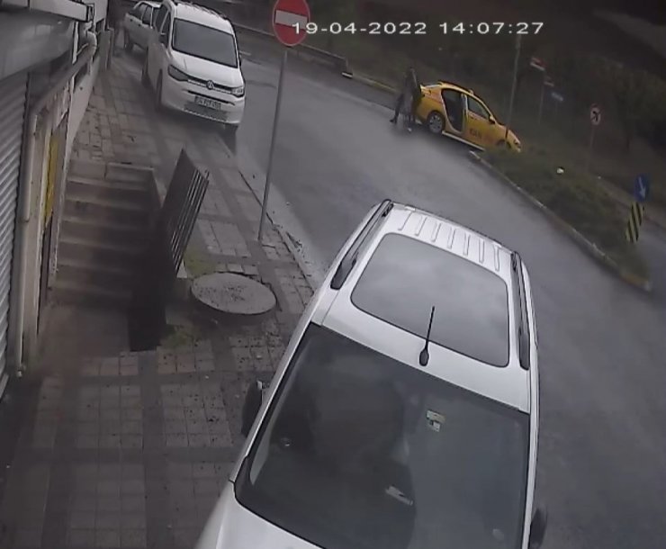 Taksici dehşetinin görüntüleri ortaya çıktı