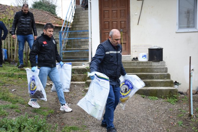 Evin kömürlüğünde çok sayıda patlayıcı madde ele geçirildi