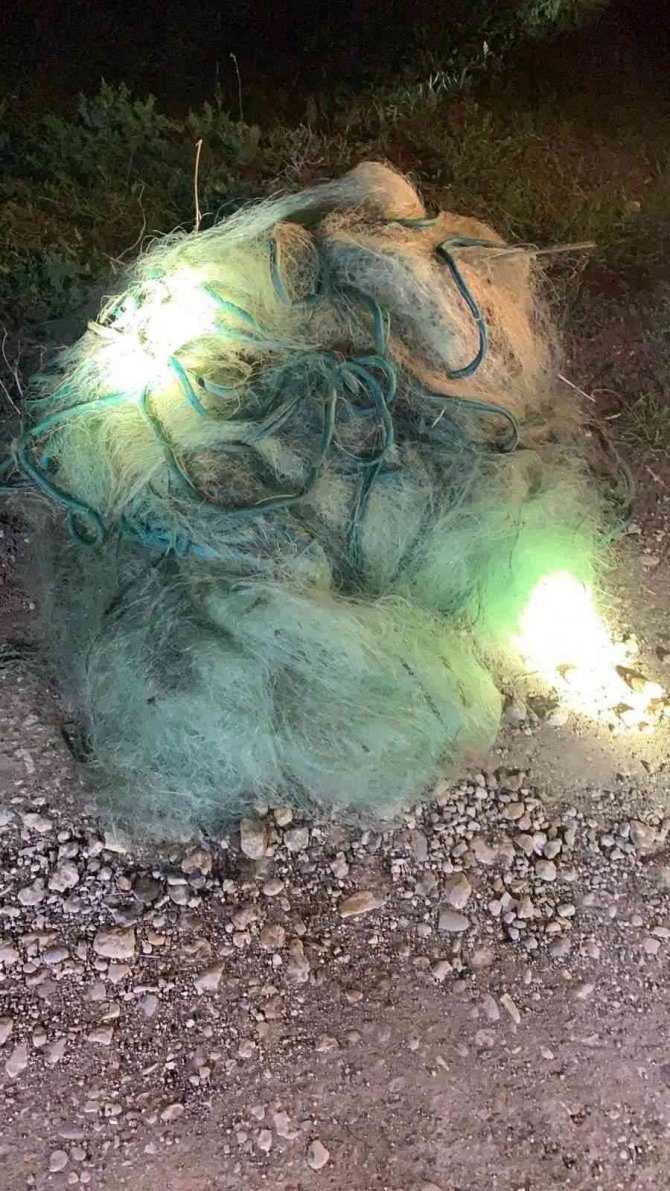 Konya’da baraj gölünde ağ denetimi yapıldı