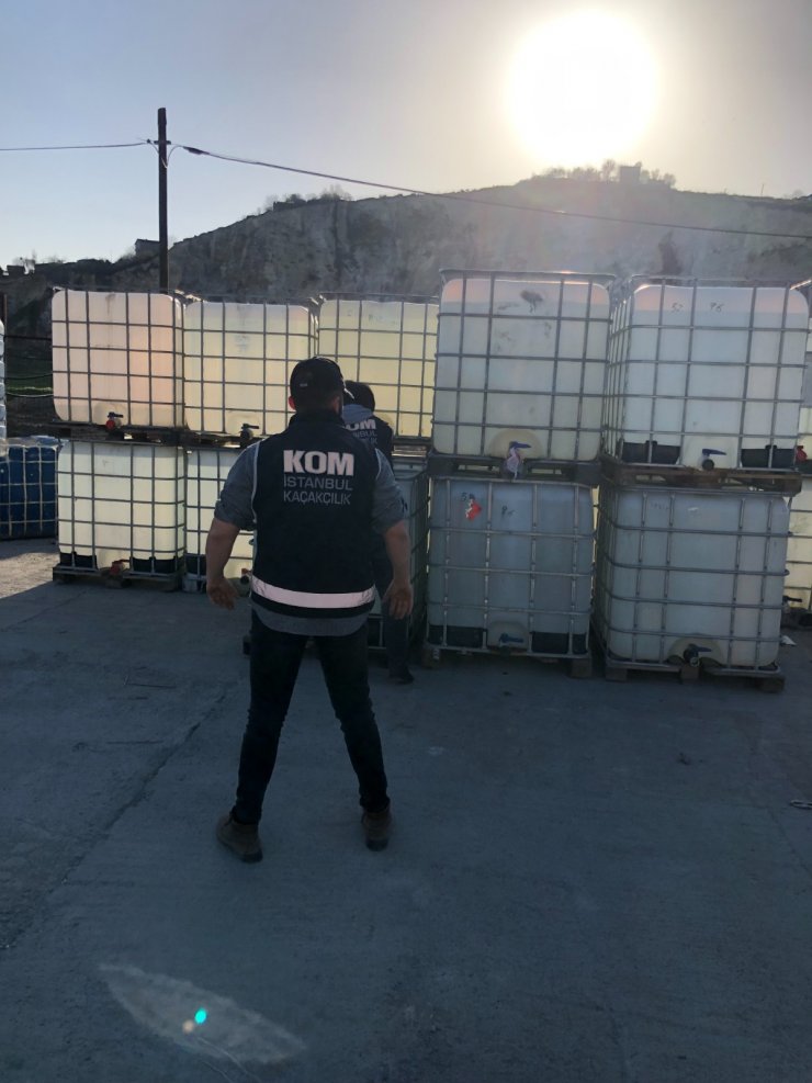 34 ton kaçak içki ele geçirildi