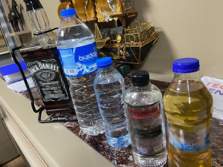 34 ton kaçak içki ele geçirildi