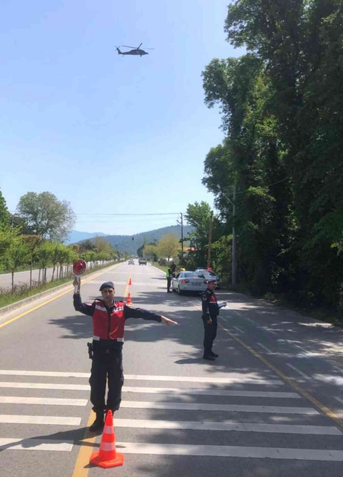 Jandarmadan bayram öncesi havadan-karadan denetim