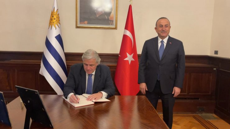 Bakan Çavuşoğlu, Türkiye’nin Montevideo Büyükelçiliği açılış törenine katıldı