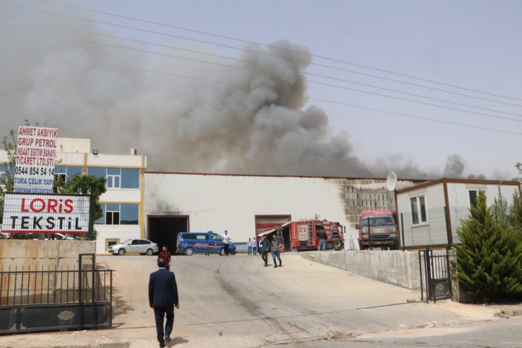 Tekstil fabrikasında yangın çıktı