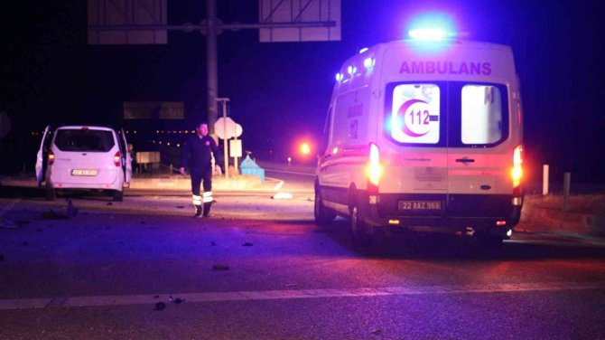 Edirne’de trafik kazası: 3 yaralı