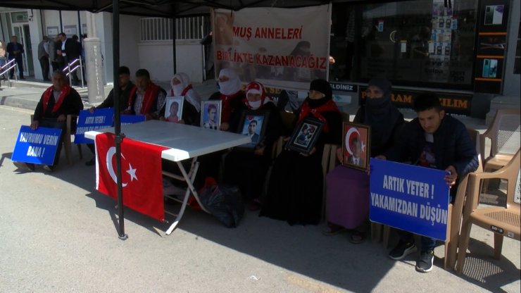 Muş'taki evlat nöbetinde aile sayısı 34 oldu