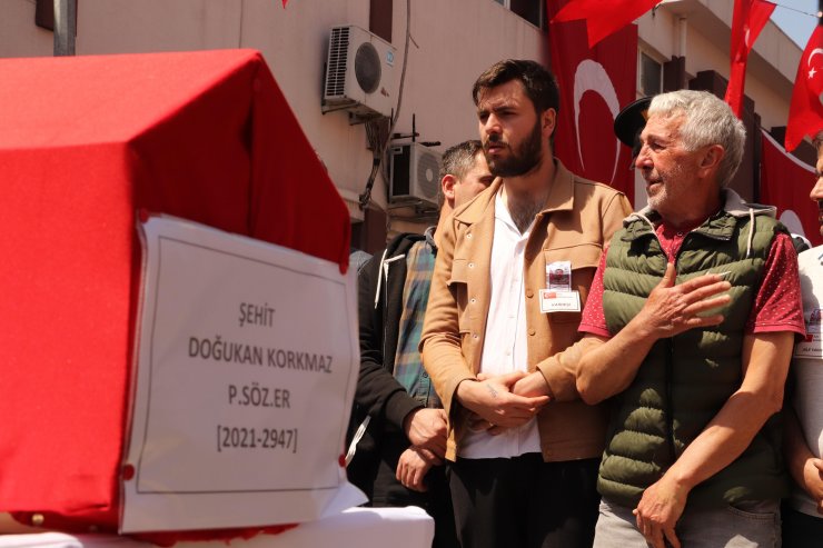 Şehit Sözleşmeli Er Doğukan Korkmaz, toprağa verildi