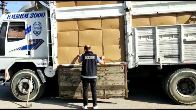 5 milyon adet dolu makaron ele geçirildi