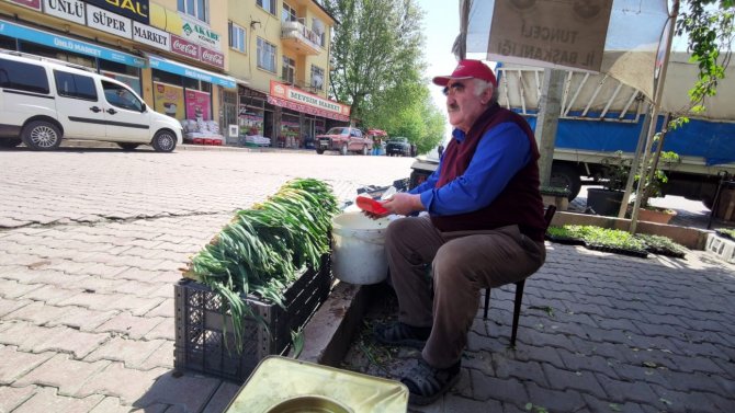 Dağdan topladıkları otlarla geçimlerini sağlıyorlar