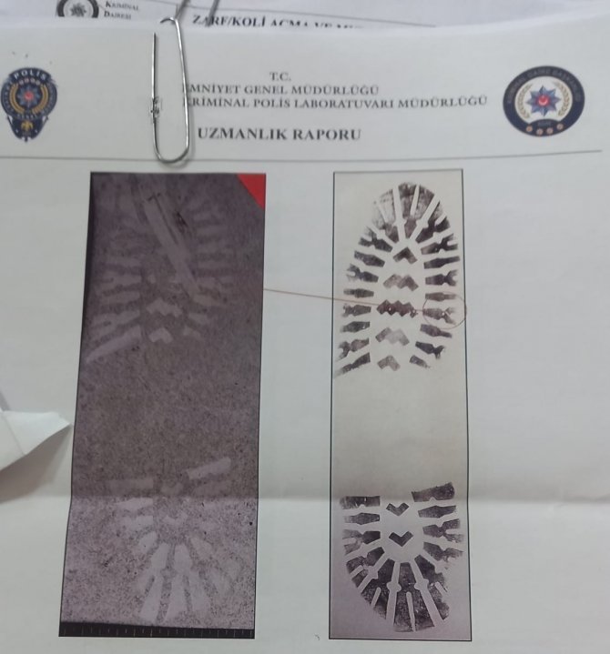 Hırsızlık şüphelisi ayak izinden yakalandı