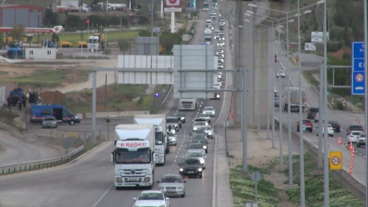 Kırıkkale'de 'kilit kavşak'ta bayram yoğunluğu