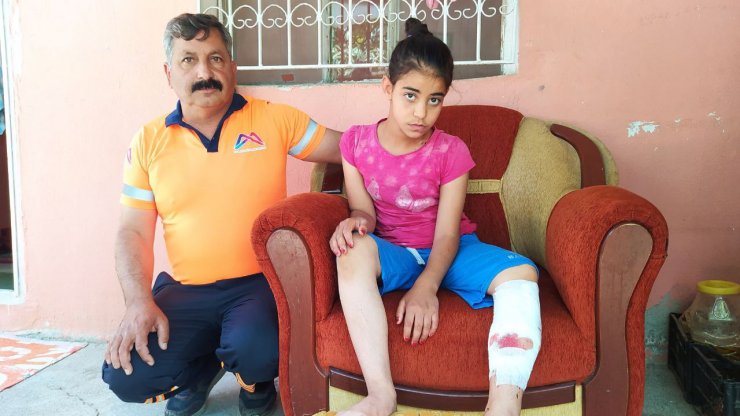 Sokak köpeklerinin saldırısında yaralanan Kardelen Yaren, taburcu oldu