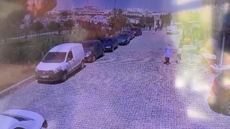 Tuzla'da patlama güvenlik kamerasında