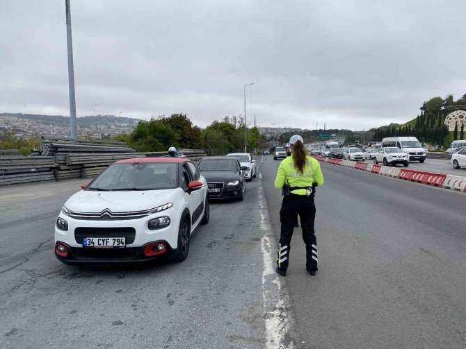 15 Temmuz Şehitler Köprüsünde bayram öncesi trafik denetimi