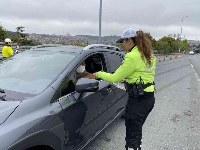 15 Temmuz Şehitler Köprüsünde bayram öncesi trafik denetimi