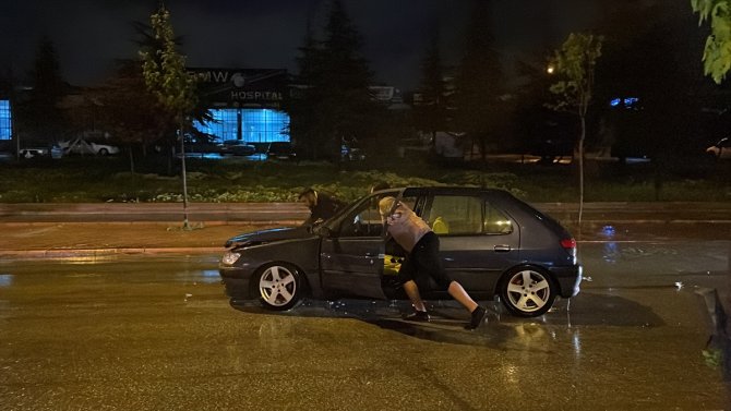 Konya'da sağanak etkili oldu