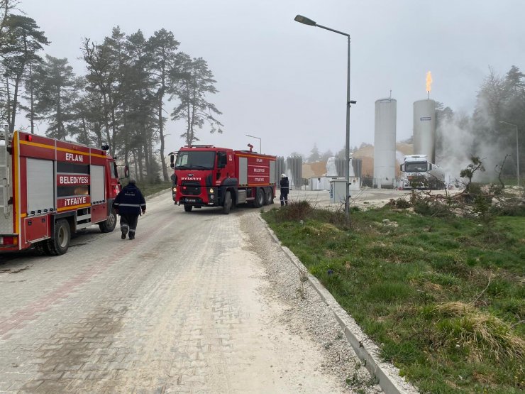 Tankerden LNG aktarımı sırasında çıkan yangın söndürüldü