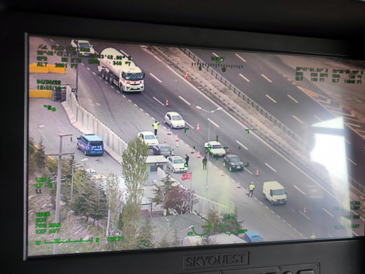 Bayram denetiminde helikopteri çeken sürücülere 'telefon' cezası