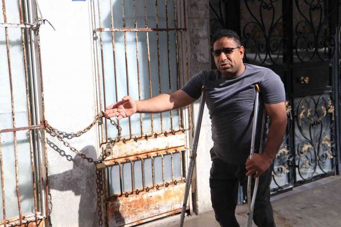 Engelli adamın motosikletini böyle çaldı