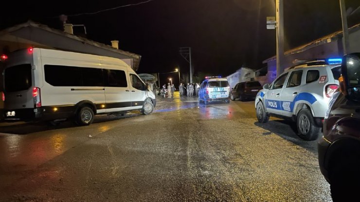 Kayınpederinin evinde pompalı ile ateş etti