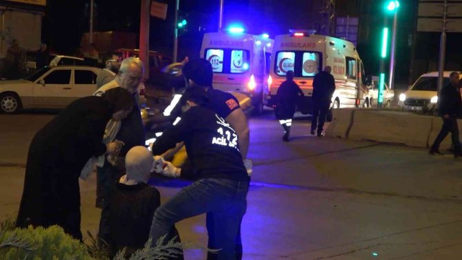 Kırmızı ışıktan geçen alkollü sürücü araçlara daldı