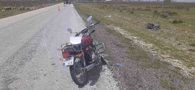 Konya’da motosikletler çarpıştı! Yaralılar var