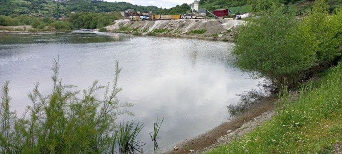 Rengi siyaha dönen Çay'da kirlilik sürüyor