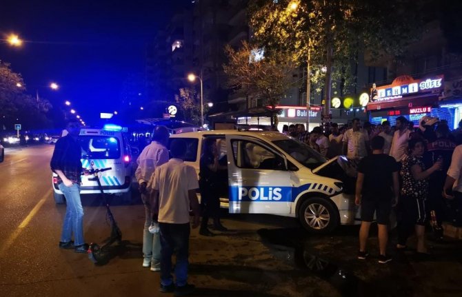 Hastaneye gitmemek için polis aracına kaza yaptırıp kaçmaya çalıştı