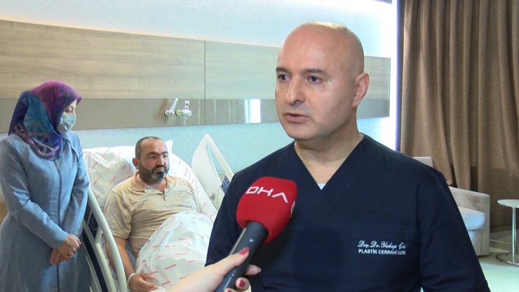 İş yerinde başına halat zincir çarpan işçi, ölüm riskine rağmen hayata tutundu