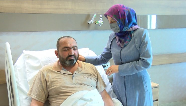 İş yerinde başına halat zincir çarpan işçi, ölüm riskine rağmen hayata tutundu