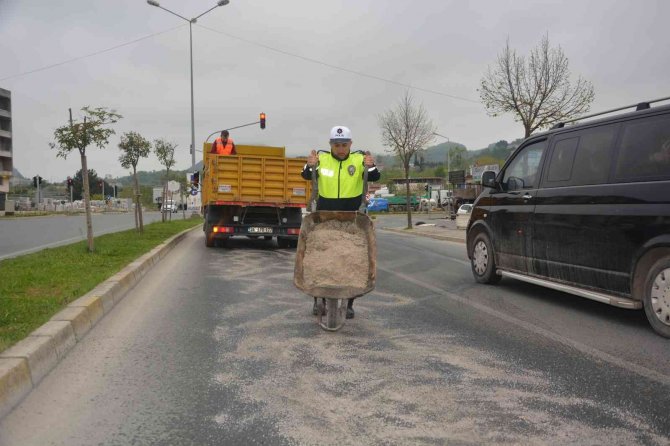 Polis ekiplerinden örnek duyarlılık
