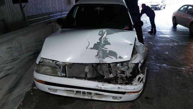 "Ucube kavşak"ta yine kaza