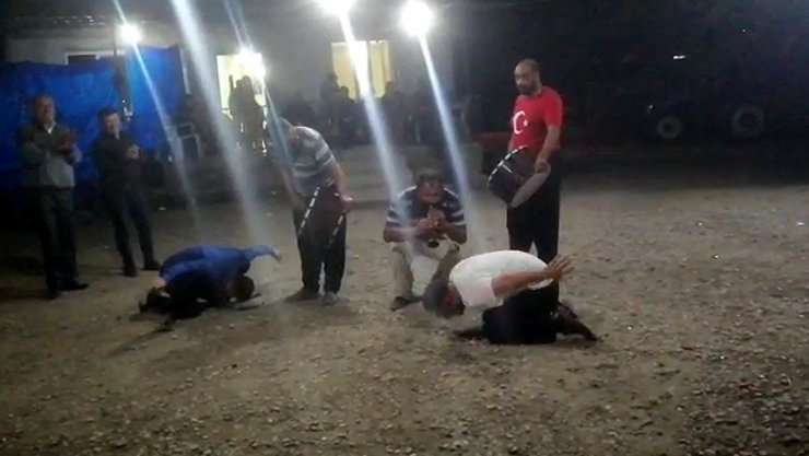 Düğünde zurnacının vurulma anı kamerada