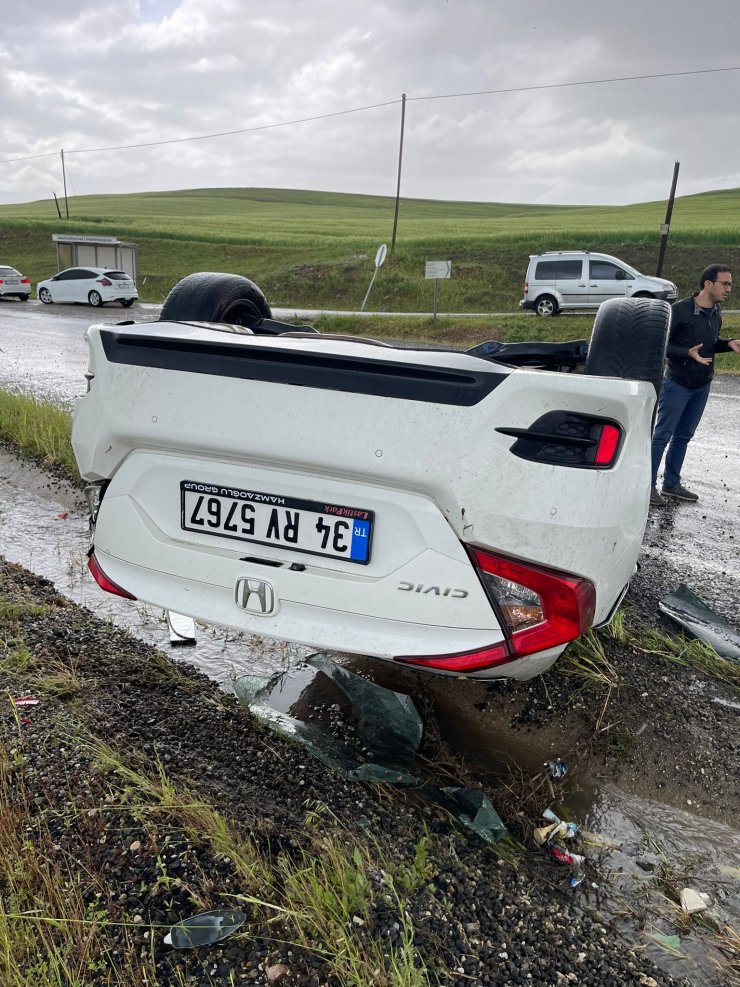 Şiddetli yağış kazaya neden oldu: 6 yaralı