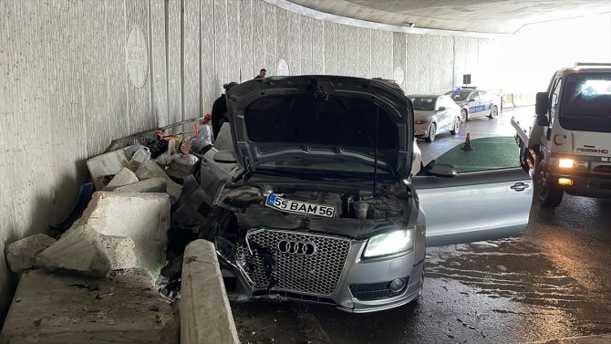"Dur" ihtarına uymayıp kaçarken kaza yapan araçtan uyuşturucu çıktı