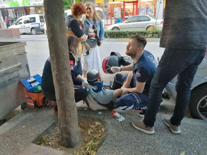 Kadın sürücü gözyaşlarını tutamadı