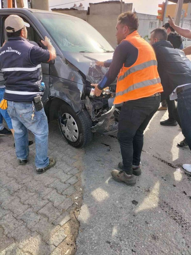 Trafik kazası; 1 yaralı