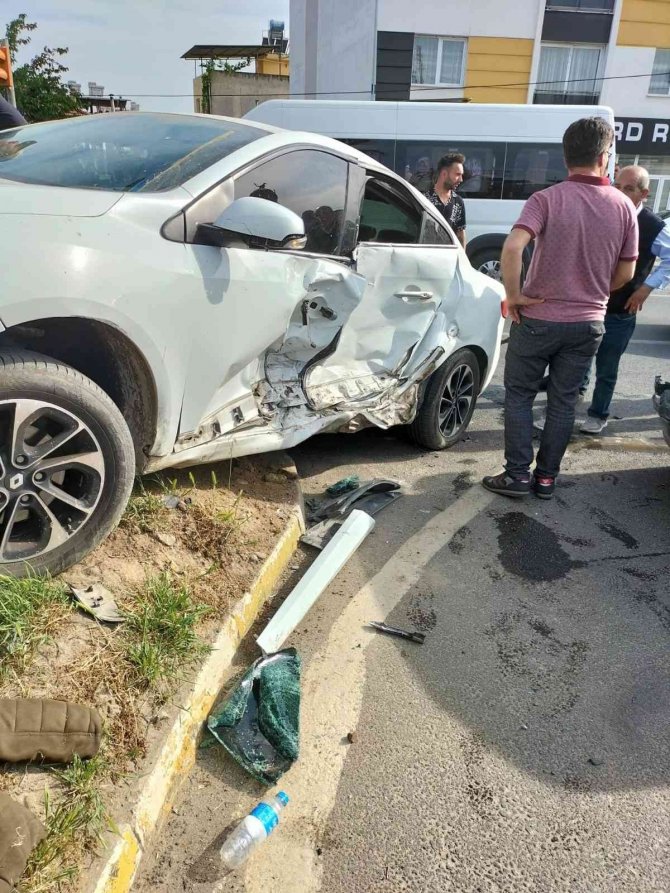Trafik kazası; 1 yaralı