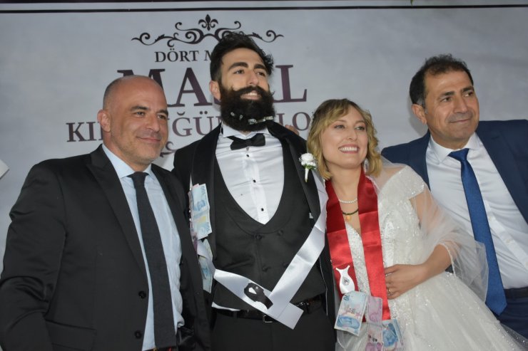 Ozan ile ABD’li Daisy'nin aşkı, 6 ülkeden arkadaşlarının halay çektiği düğünle taçlandı